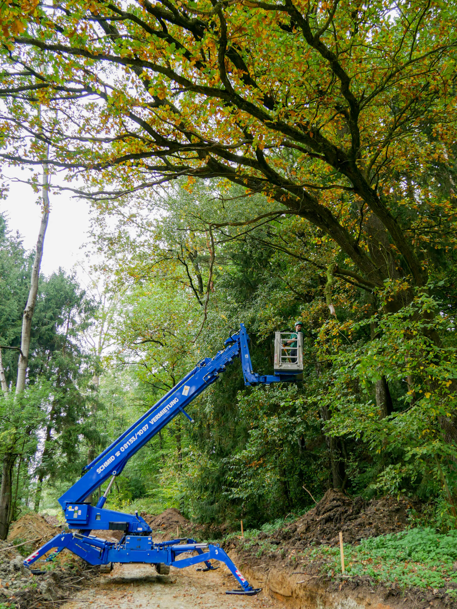 Nahaufnahme einer Hebebühne